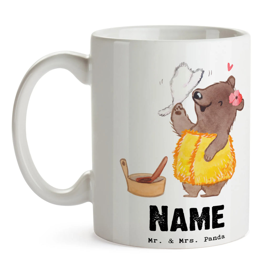 Personalisierte Tasse Saunameisterin mit Herz Namen, Tasse, Personalisierte Tasse, Drucken, Namenstasse, Personalisiert, Tasse mit Namen, Wunschname, Geschenk, Schenken, Jubiläum, Danke, Dankeschön, Beruf, Ausbildung, Abschied, Rente, Kollege, Kollegin, Arbeitskollege, Mitarbeiter, Firma