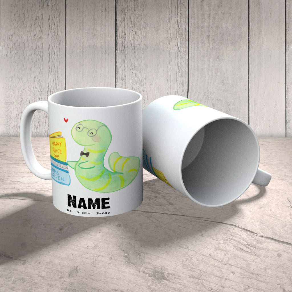 Personalisierte Tasse Bibliothekar mit Herz Tasse mit Namen, Wunschname, Personalisierte Tasse, Namenstasse, Drucken, Tasse, Namen, Personalisiert, Beruf, Ausbildung, Jubiläum, Abschied, Rente, Kollege, Kollegin, Geschenk, Schenken, Arbeitskollege, Mitarbeiter, Firma, Danke, Dankeschön, Buchhandlung, Bibliothekar, Bücherliebe, Leseratte, Bücherwurm, Bibliothek