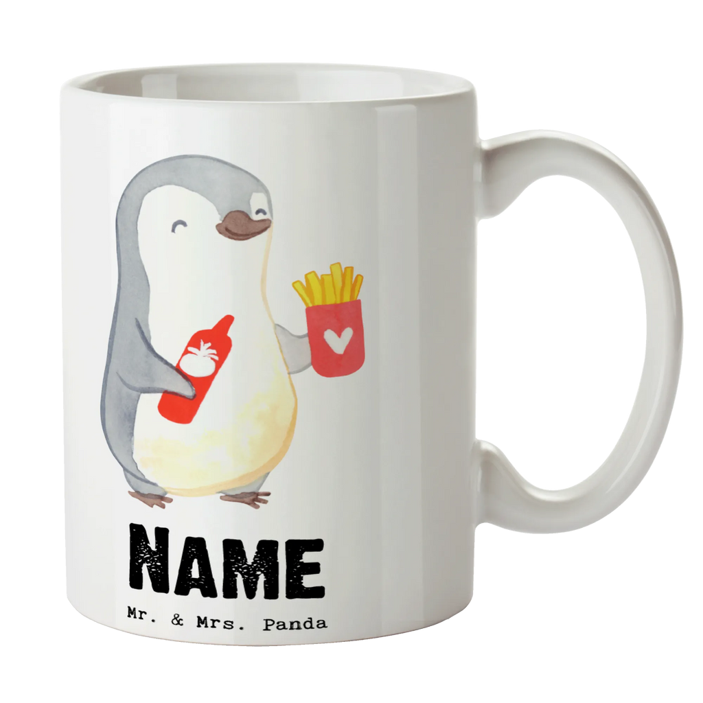 Personalisierte Tasse Imbissbesitzer Herz Tasse, Tasse mit Namen, Drucken, Wunschname, Namen, Namenstasse, Personalisierte Tasse, Personalisiert, Beruf, Ausbildung, Jubiläum, Abschied, Rente, Kollege, Kollegin, Geschenk, Schenken, Arbeitskollege, Mitarbeiter, Firma, Danke, Dankeschön, Pommesliebe, Pommesverkäufer, Imbissbesitzer, Imbissverkäufer