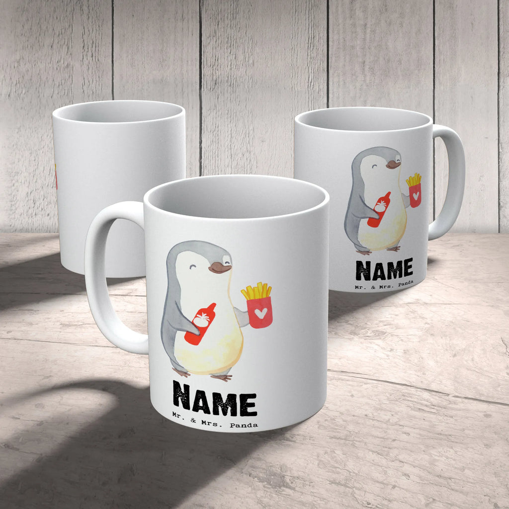 Personalisierte Tasse Imbissbesitzer Herz Tasse, Tasse mit Namen, Drucken, Wunschname, Namen, Namenstasse, Personalisierte Tasse, Personalisiert, Beruf, Ausbildung, Jubiläum, Abschied, Rente, Kollege, Kollegin, Geschenk, Schenken, Arbeitskollege, Mitarbeiter, Firma, Danke, Dankeschön, Pommesliebe, Pommesverkäufer, Imbissbesitzer, Imbissverkäufer