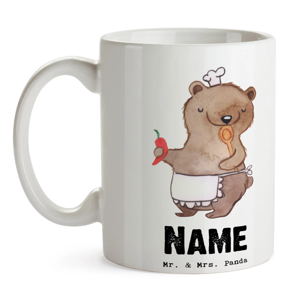 Personalisierte Tasse Koch mit Herz Namen, Tasse, Personalisiert, Namenstasse, Personalisierte Tasse, Tasse mit Namen, Drucken, Wunschname, Beruf, Ausbildung, Jubiläum, Abschied, Rente, Kollege, Kollegin, Geschenk, Schenken, Arbeitskollege, Mitarbeiter, Firma, Danke, Dankeschön, Schiffskoch, Küchenmeister, Sternekoch, Chefkoch, Fernsehkoch, Koch, Restaurant, Küchenchef