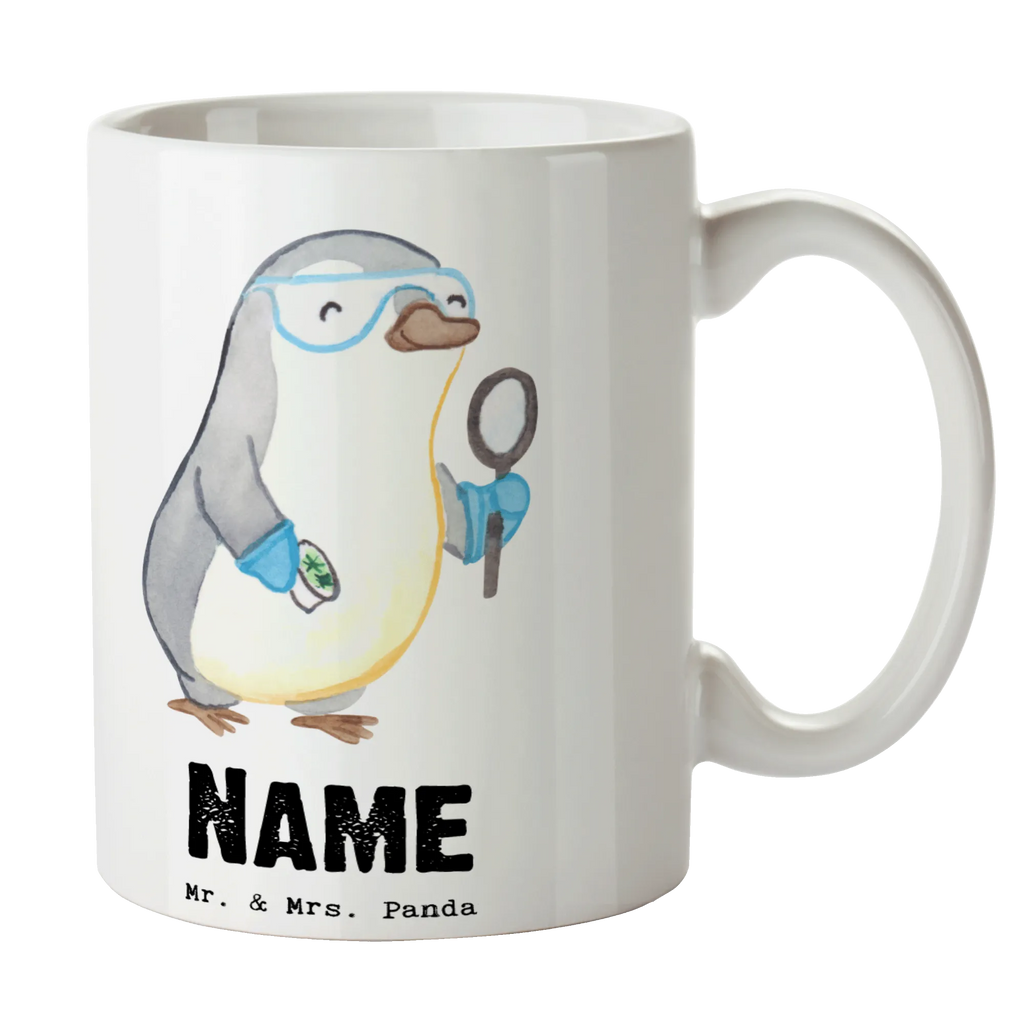 Personalisierte Tasse Mikrobiologe mit Herz Personalisiert, Namen, Wunschname, Tasse, Drucken, Tasse mit Namen, Namenstasse, Personalisierte Tasse, Beruf, Ausbildung, Jubiläum, Abschied, Rente, Kollege, Kollegin, Geschenk, Schenken, Arbeitskollege, Mitarbeiter, Firma, Danke, Dankeschön, Naturwissenschaftler, Labor, Forschung, Mikrobiologe