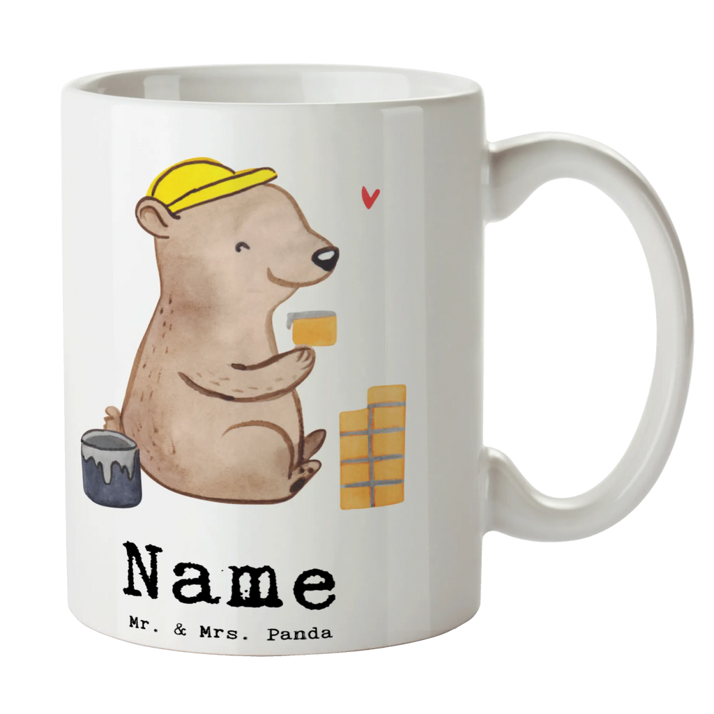 Personalisierte Tasse Maurer mit Herz Personalisiert, Tasse mit Namen, Drucken, Namenstasse, Tasse, Wunschname, Namen, Personalisierte Tasse, Beruf, Ausbildung, Jubiläum, Abschied, Rente, Kollege, Kollegin, Geschenk, Schenken, Arbeitskollege, Mitarbeiter, Firma, Danke, Dankeschön, Maurerbetrieb, Gesellenprüfung, Maurermeister, Handwerker, Maurer