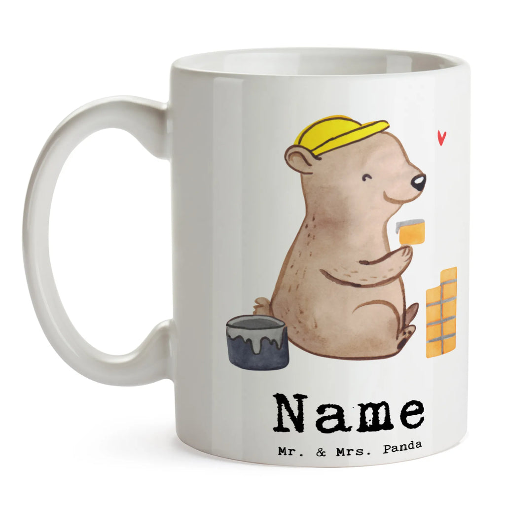 Personalisierte Tasse Maurer mit Herz Personalisiert, Tasse mit Namen, Drucken, Namenstasse, Tasse, Wunschname, Namen, Personalisierte Tasse, Beruf, Ausbildung, Jubiläum, Abschied, Rente, Kollege, Kollegin, Geschenk, Schenken, Arbeitskollege, Mitarbeiter, Firma, Danke, Dankeschön, Maurerbetrieb, Gesellenprüfung, Maurermeister, Handwerker, Maurer