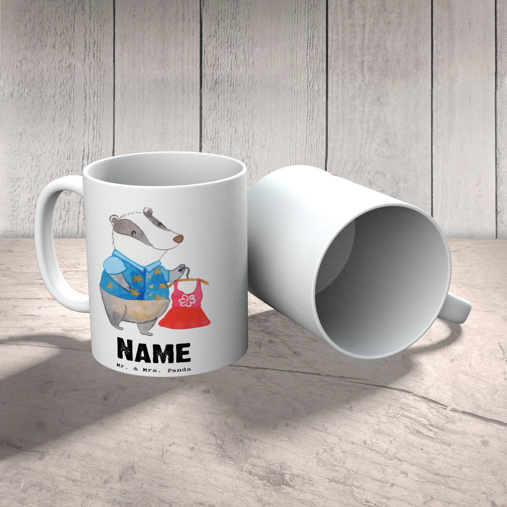 Personalisierte Tasse Modeverkäufer mit Herz Namen, Tasse mit Namen, Wunschname, Tasse, Personalisierte Tasse, Drucken, Personalisiert, Namenstasse, Beruf, Ausbildung, Jubiläum, Abschied, Rente, Kollege, Kollegin, Geschenk, Schenken, Arbeitskollege, Mitarbeiter, Firma, Danke, Dankeschön, Fashion Store, Verkäufer, Modeverkäufer