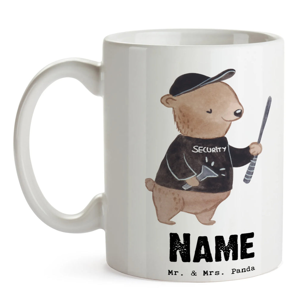 Personalisierte Tasse Personenschützer mit Herz Personalisierte Tasse, Drucken, Namenstasse, Personalisiert, Namen, Tasse, Wunschname, Tasse mit Namen, Beruf, Ausbildung, Jubiläum, Abschied, Rente, Kollege, Kollegin, Geschenk, Schenken, Arbeitskollege, Mitarbeiter, Firma, Danke, Dankeschön, Bodyguard, Personenschützer