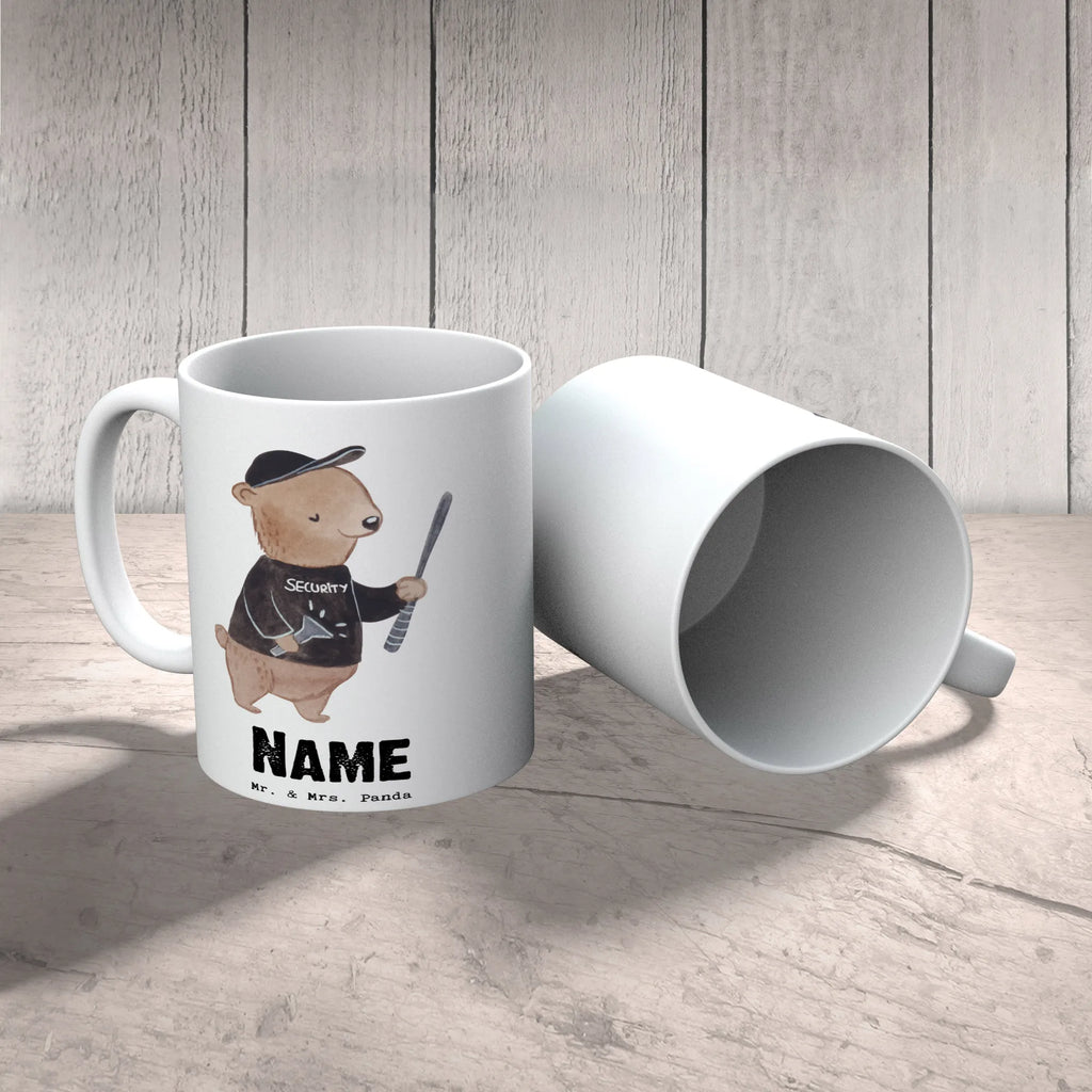 Personalisierte Tasse Personenschützer mit Herz Personalisierte Tasse, Drucken, Namenstasse, Personalisiert, Namen, Tasse, Wunschname, Tasse mit Namen, Beruf, Ausbildung, Jubiläum, Abschied, Rente, Kollege, Kollegin, Geschenk, Schenken, Arbeitskollege, Mitarbeiter, Firma, Danke, Dankeschön, Bodyguard, Personenschützer