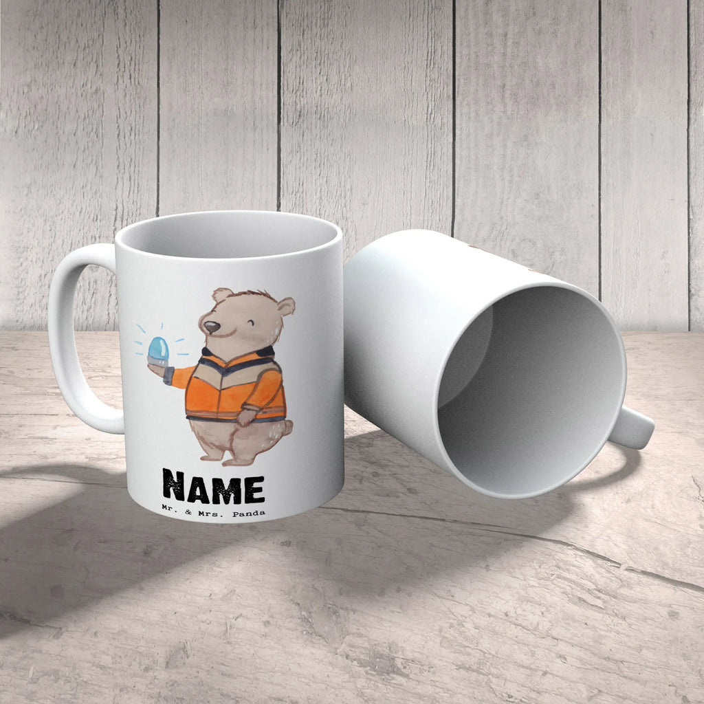 Personalisierte Tasse Rettungssanitäter mit Herz Namenstasse, Namen, Personalisierte Tasse, Tasse, Drucken, Personalisiert, Wunschname, Tasse mit Namen, Beruf, Ausbildung, Jubiläum, Abschied, Rente, Kollege, Kollegin, Geschenk, Schenken, Arbeitskollege, Mitarbeiter, Firma, Danke, Dankeschön