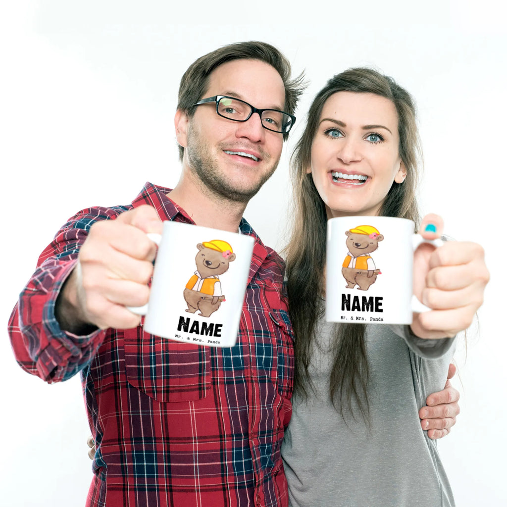Personalisierte Tasse Bauingenieurin mit Herz Tasse mit Namen, Namenstasse, Personalisiert, Personalisierte Tasse, Tasse, Drucken, Namen, Wunschname, Beruf, Ausbildung, Jubiläum, Abschied, Rente, Kollege, Kollegin, Geschenk, Schenken, Arbeitskollege, Mitarbeiter, Firma, Danke, Dankeschön, Bauingenieurin, Studium, Ingeniuerin, Baustelle, Statikerin
