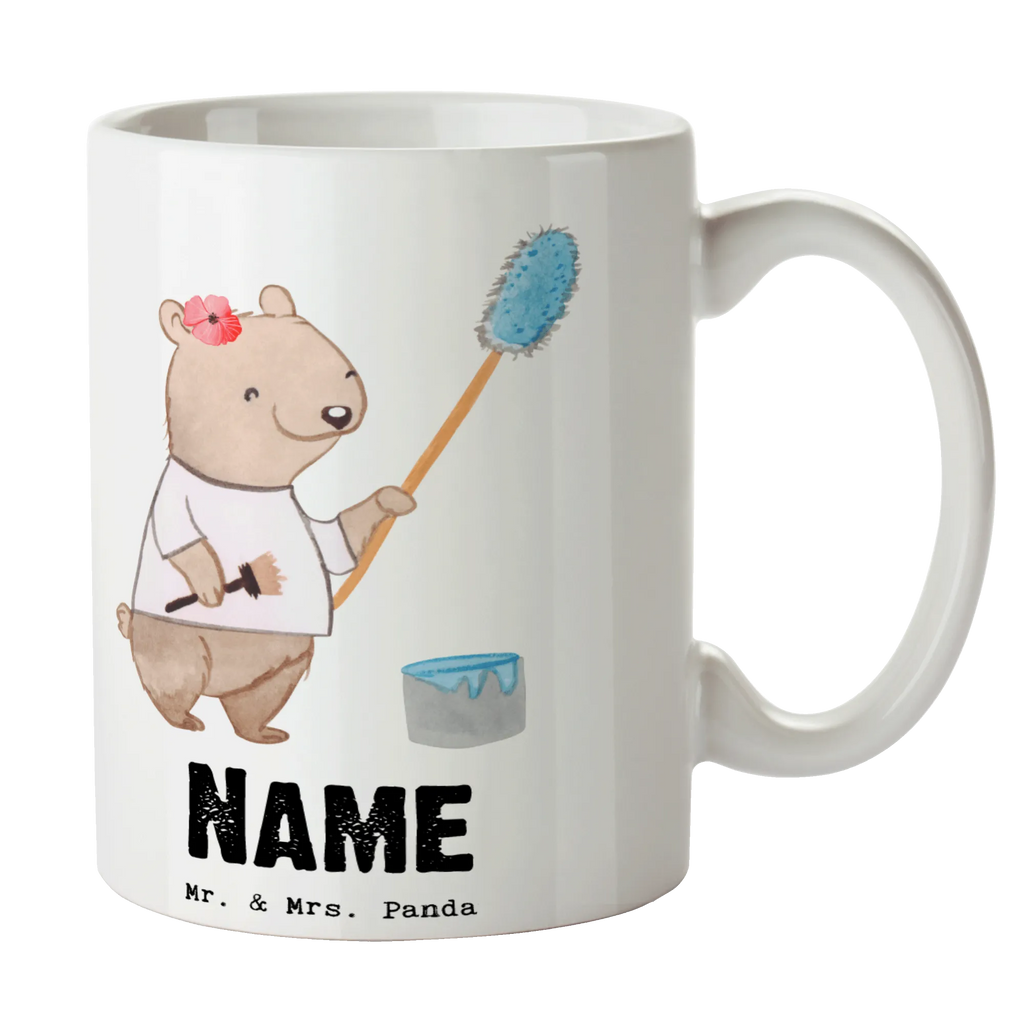 Spersonalizowany kubek malarzyni serce Zawód, Wykształcenie, Jubileusz, Pożegnanie, Emerytura, Kolega, Koleżanka, Prezent, Dawać, Pracownik, Współpracownik, Firma, Dziękuję, Dziękuję bardzo