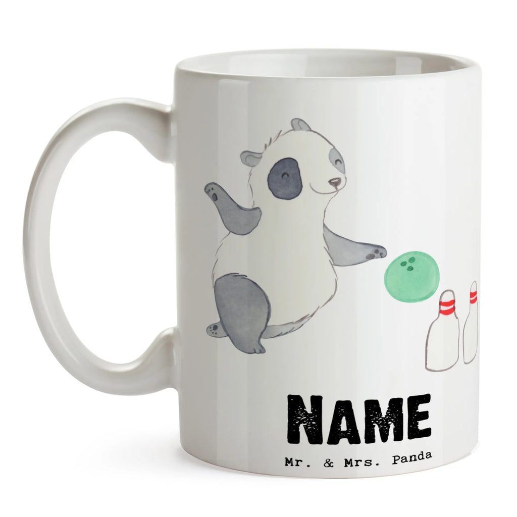 Personalisierte Tasse Panda Bowling Drucken, Namen, Wunschname, Personalisierte Tasse, Tasse mit Namen, Personalisiert, Tasse, Namenstasse, Geschenk, Sport, Sportart, Hobby, Schenken, Danke, Dankeschön, Auszeichnung, Gewinn, Sportler, Bowlingausflug, Kegelausflug, Bowling Center, Bowling, Bowlingparty, Bowlingbahn, Kegelbahn, Bowlen gehen