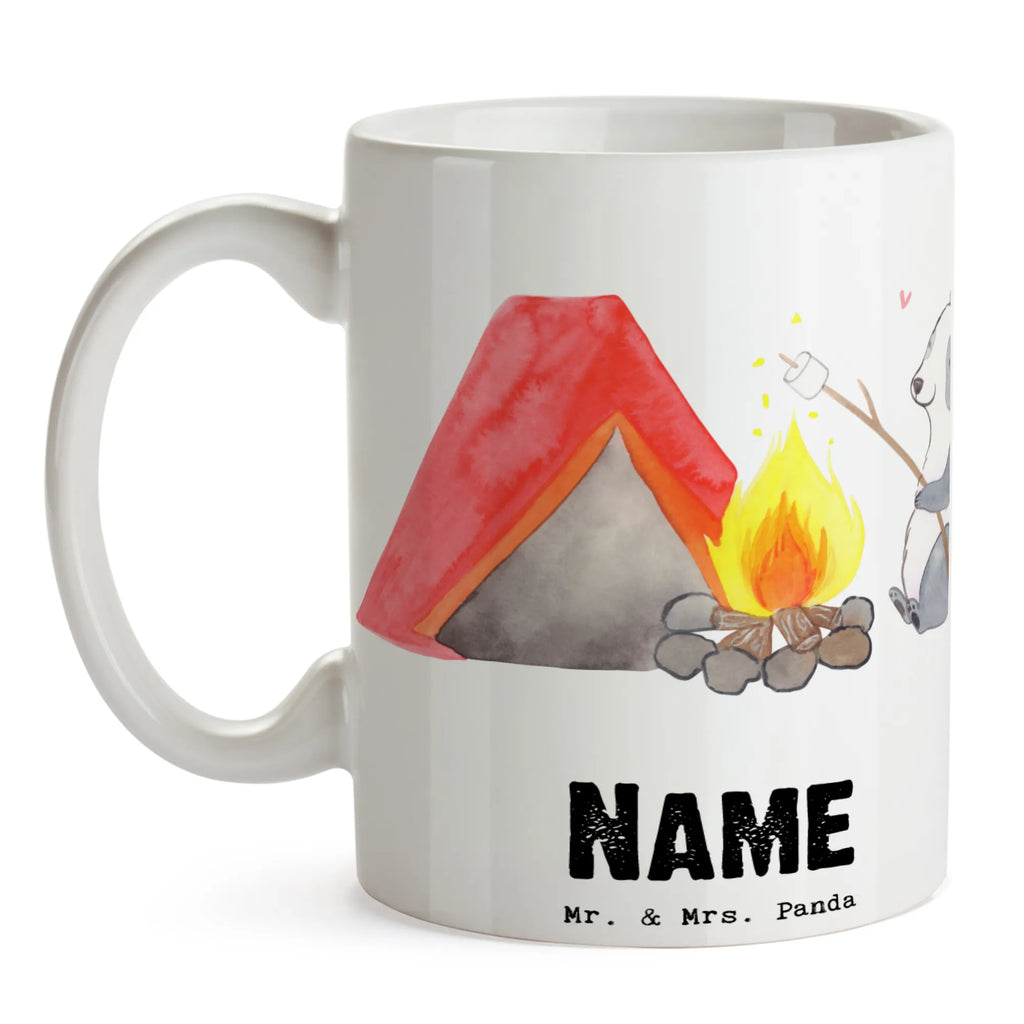 Personalised cup panda Camp Gift, sport, hobby, giving, thank you, award, profit, athlete, camping, go camping, Camping, campsite