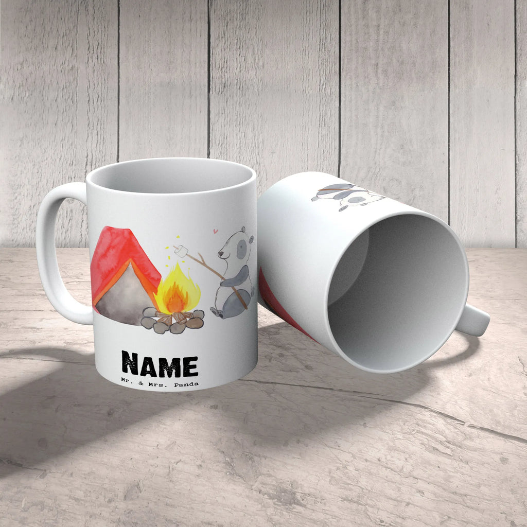 Personalised cup panda Camp Gift, sport, hobby, giving, thank you, award, profit, athlete, camping, go camping, Camping, campsite