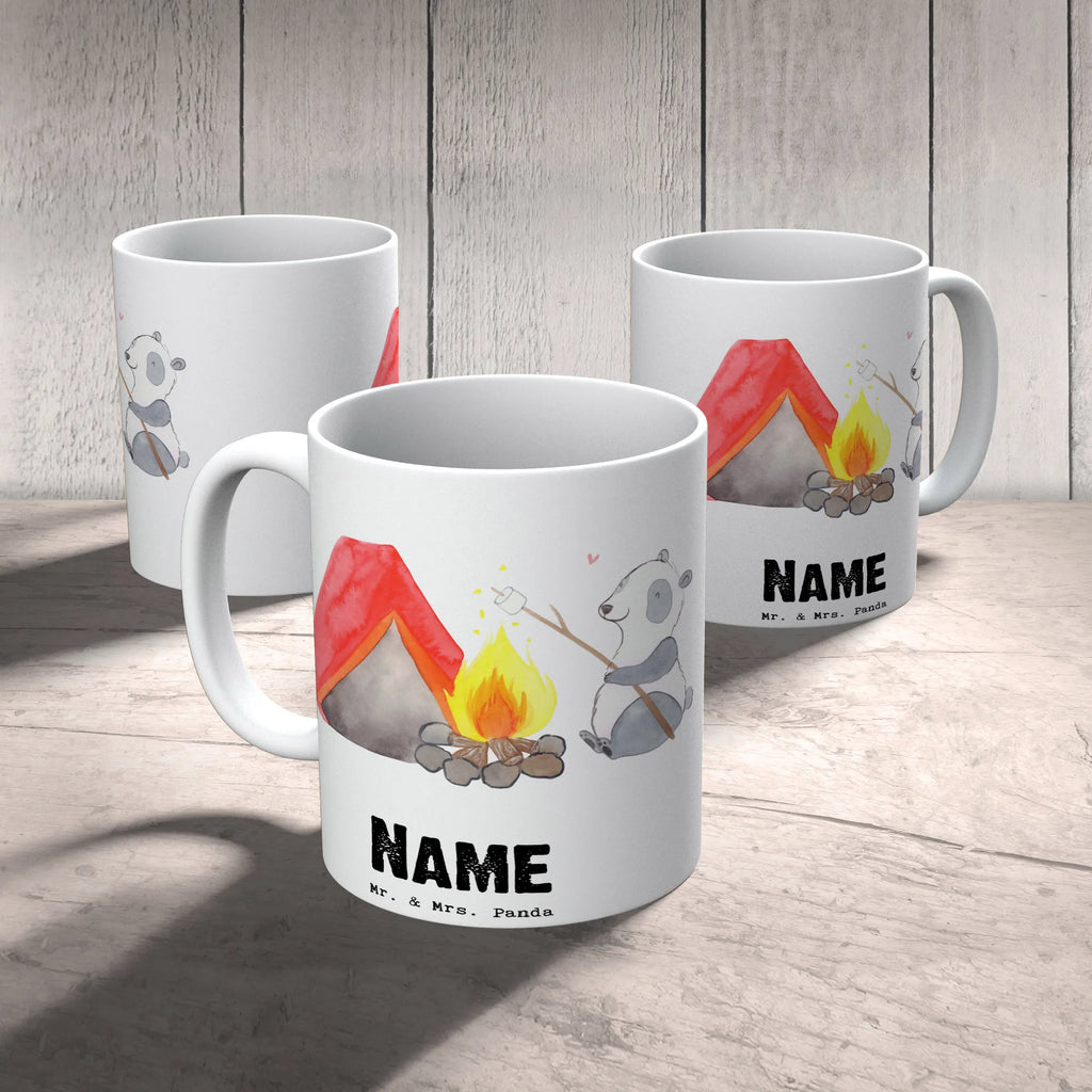 Personalised cup panda Camp Gift, sport, hobby, giving, thank you, award, profit, athlete, camping, go camping, Camping, campsite