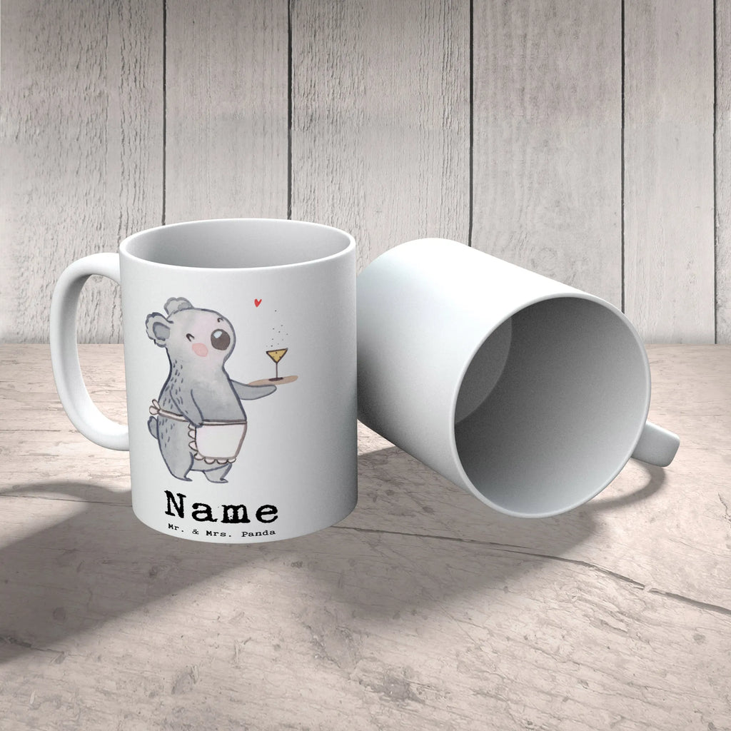 Personalisierte Tasse Kellnerin mit Herz Namenstasse, Personalisierte Tasse, Namen, Drucken, Tasse mit Namen, Tasse, Personalisiert, Wunschname, Beruf, Ausbildung, Jubiläum, Abschied, Rente, Kollege, Kollegin, Geschenk, Schenken, Arbeitskollege, Mitarbeiter, Firma, Danke, Dankeschön, Kellnerin, Restaurant, Servicekraft