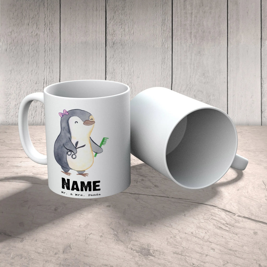 Personalisierte Tasse Hairstylistin mit Herz Personalisierte Tasse, Personalisiert, Drucken, Tasse mit Namen, Namenstasse, Wunschname, Namen, Tasse, Beruf, Ausbildung, Jubiläum, Abschied, Rente, Kollege, Kollegin, Geschenk, Schenken, Arbeitskollege, Mitarbeiter, Firma, Danke, Dankeschön, Frisörin, Haarstylistin, Friseursalon, Hairstylistin