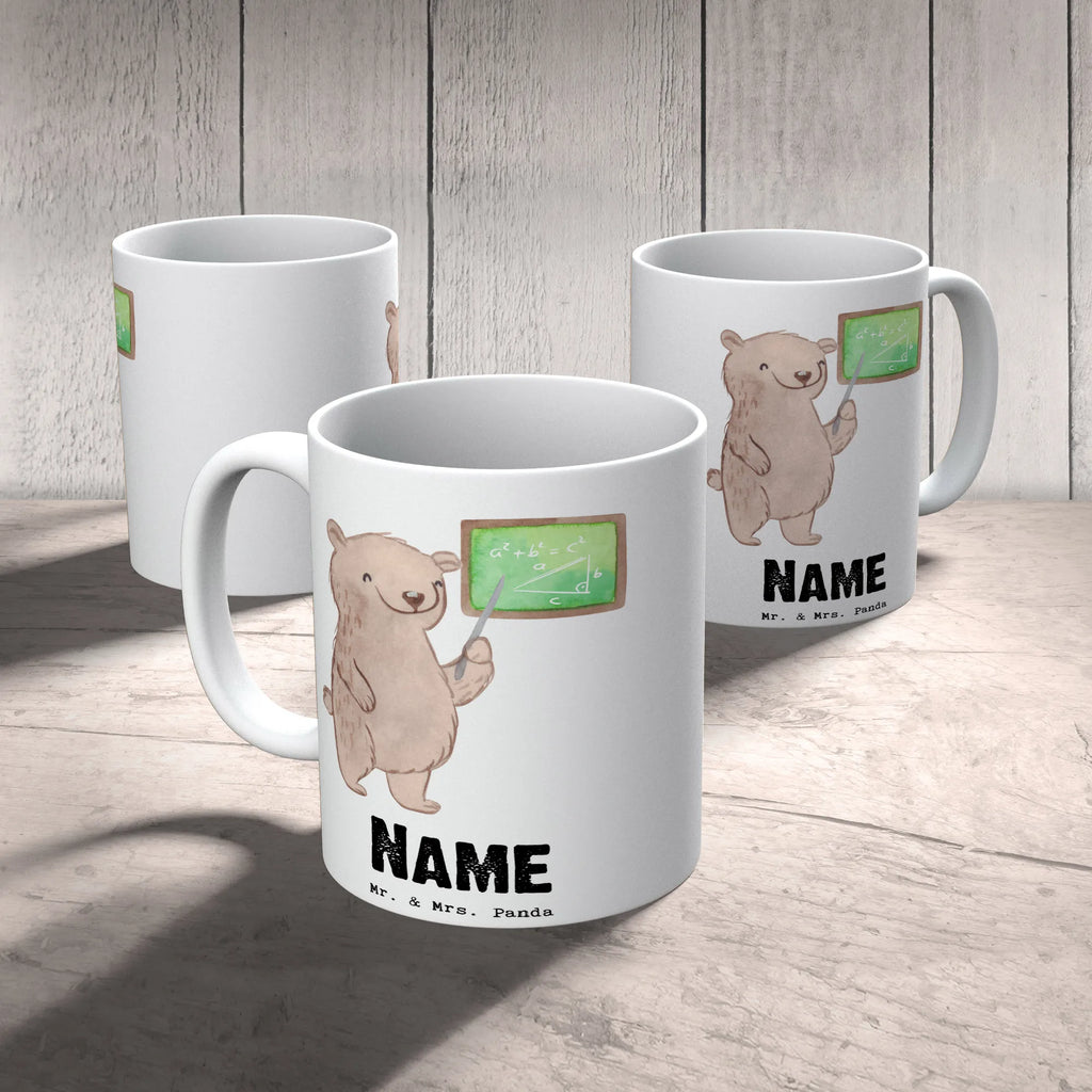 Personalisierte Tasse Mathematiklehrer mit Herz Namen, Tasse, Tasse mit Namen, Drucken, Wunschname, Personalisierte Tasse, Namenstasse, Personalisiert, Geschenk, Schenken, Jubiläum, Danke, Dankeschön, Beruf, Ausbildung, Abschied, Rente, Kollege, Kollegin, Arbeitskollege, Mitarbeiter, Firma, Lehrer, Matheunterricht, Mathematiklehrer, Lehramtstudent, Referendariat, Mathe, Mathelehrer