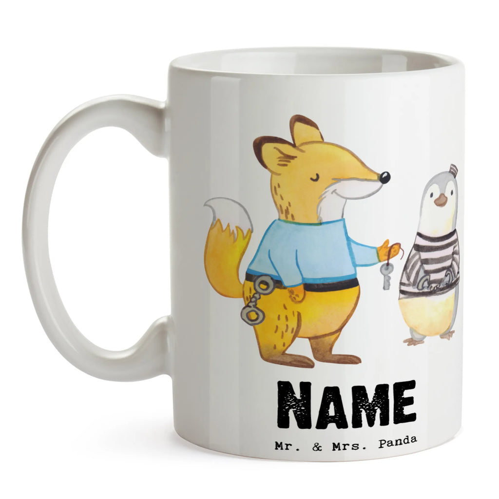 Personalisierte Tasse Justizvollzugsbeamter mit Herz Personalisiert, Tasse mit Namen, Personalisierte Tasse, Drucken, Namenstasse, Tasse, Wunschname, Namen, Beruf, Ausbildung, Jubiläum, Abschied, Rente, Kollege, Kollegin, Geschenk, Schenken, Arbeitskollege, Mitarbeiter, Firma, Danke, Dankeschön, Gefängniswärter, Justizvollzugsbeamter