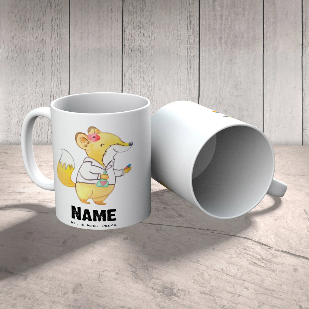 Personalisierte Tasse Apothekerin mit Herz Namen, Wunschname, Personalisiert, Drucken, Personalisierte Tasse, Namenstasse, Tasse, Tasse mit Namen, Beruf, Ausbildung, Jubiläum, Abschied, Rente, Kollege, Kollegin, Geschenk, Schenken, Arbeitskollege, Mitarbeiter, Firma, Danke, Dankeschön, Pharmazie, Approbation, Apothekerin, Staatsexamen, Eröffnung Apotheke