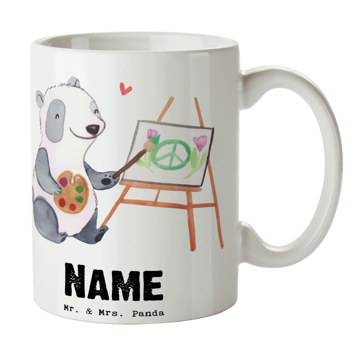Personalised cup Artist Heart gift, gift idea, best, farewell gift, passing exam, anniversary, retirement, promotion, job start, sayings, funny, profession