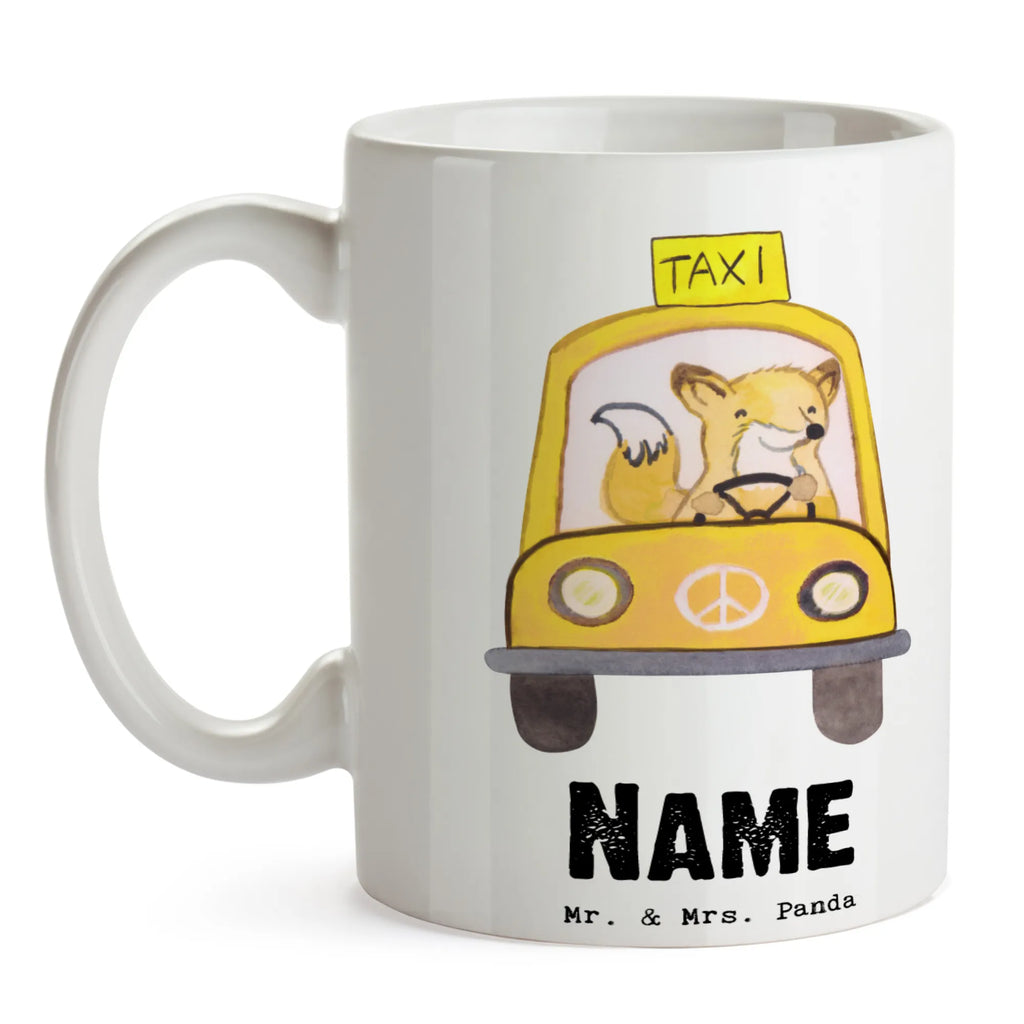 Personalisierte Tasse Taxifahrer mit Herz Personalisierte Tasse, Personalisiert, Namenstasse, Tasse, Wunschname, Tasse mit Namen, Namen, Drucken, Beruf, Ausbildung, Jubiläum, Abschied, Rente, Kollege, Kollegin, Geschenk, Schenken, Arbeitskollege, Mitarbeiter, Firma, Danke, Dankeschön