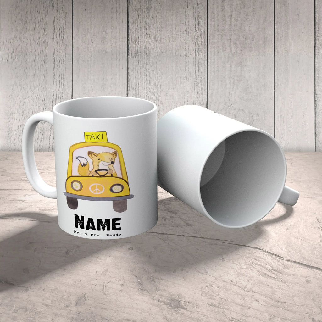 Personalisierte Tasse Taxifahrer mit Herz Personalisierte Tasse, Personalisiert, Namenstasse, Tasse, Wunschname, Tasse mit Namen, Namen, Drucken, Beruf, Ausbildung, Jubiläum, Abschied, Rente, Kollege, Kollegin, Geschenk, Schenken, Arbeitskollege, Mitarbeiter, Firma, Danke, Dankeschön