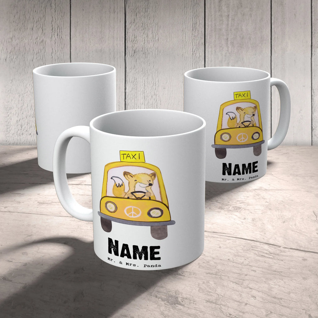 Personalisierte Tasse Taxifahrer mit Herz Personalisierte Tasse, Personalisiert, Namenstasse, Tasse, Wunschname, Tasse mit Namen, Namen, Drucken, Beruf, Ausbildung, Jubiläum, Abschied, Rente, Kollege, Kollegin, Geschenk, Schenken, Arbeitskollege, Mitarbeiter, Firma, Danke, Dankeschön