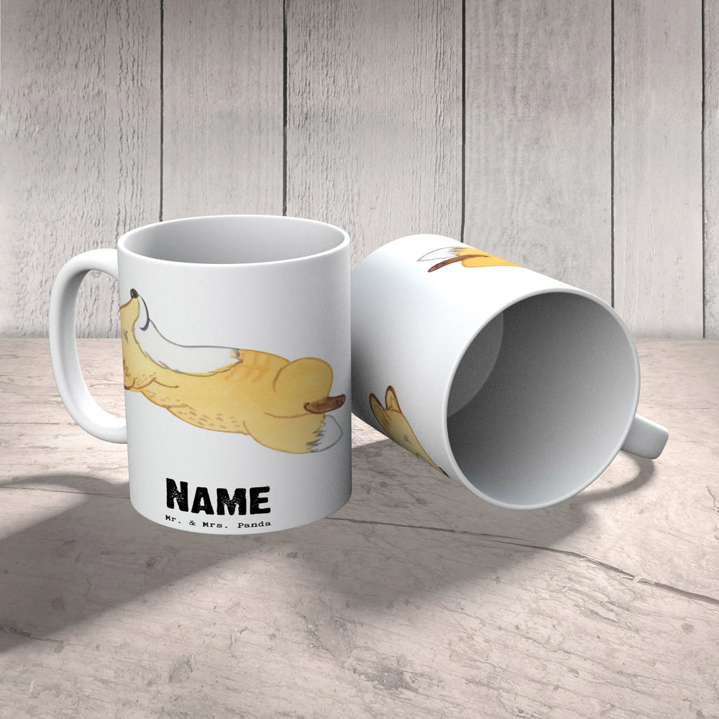 Personalised cup Fox crunches Gift, sport, hobby, giving, thank you, award, profit, athlete, crunches, Crunches, fitness, gym