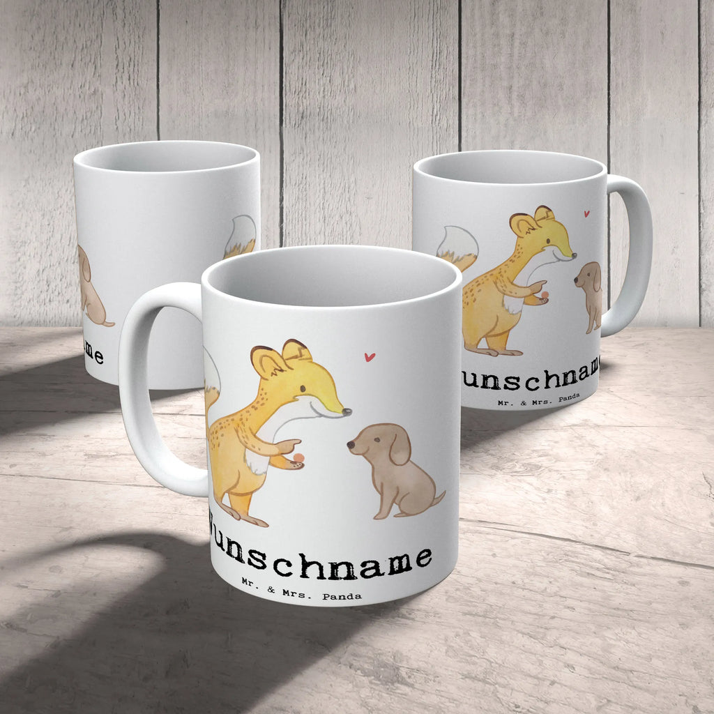 Personalised cup Fox dog training Gift, sport, hobby, giving, thank you, award, profit, athlete, dog school, puppy school, dog exam, dog education, Dog training