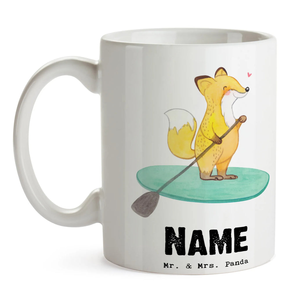 Personalised cup Fox Stand up paddling Gift, sport, hobby, giving, thank you, award, profit, athlete, SUB, Paddle Boarding, stand up paddle, Stand Up Paddling, subben