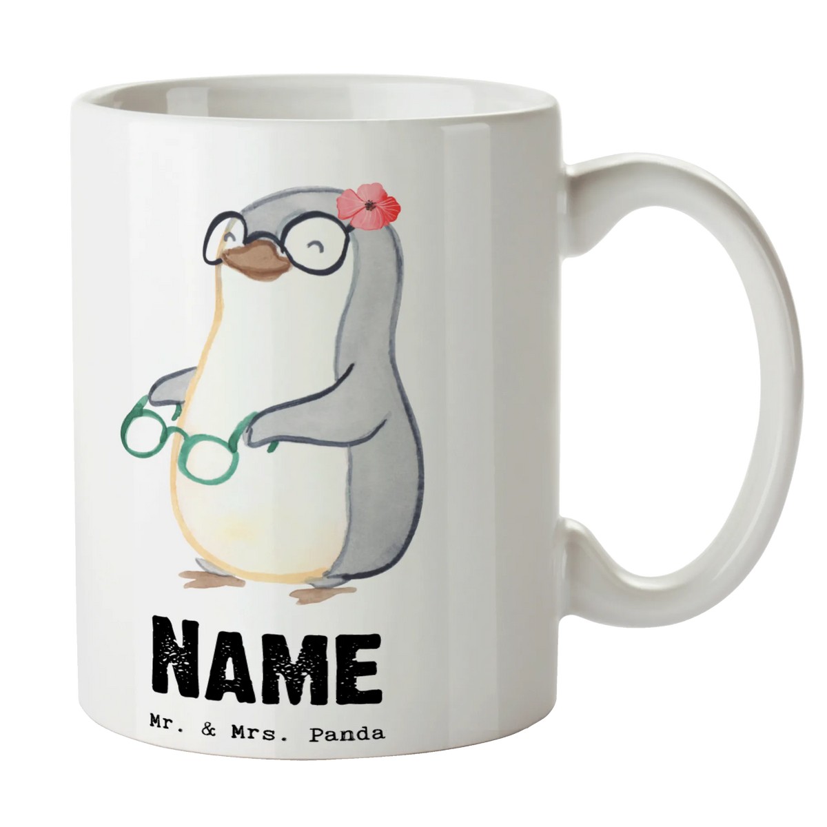 Personalised cup optician heart gift, gift idea, best, farewell gift, passing exam, anniversary, retirement, promotion, job start, sayings, funny, profession