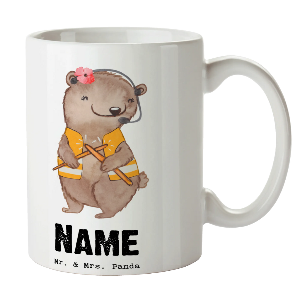 Personalisierte Tasse Flugbegleiterin mit Herz Personalisiert, Namenstasse, Tasse mit Namen, Tasse, Personalisierte Tasse, Namen, Wunschname, Drucken, Beruf, Ausbildung, Jubiläum, Abschied, Rente, Kollege, Kollegin, Geschenk, Schenken, Arbeitskollege, Mitarbeiter, Firma, Danke, Dankeschön, Flugstewardess, Stewardess, Flugbegleiterin, Flight-Attendant