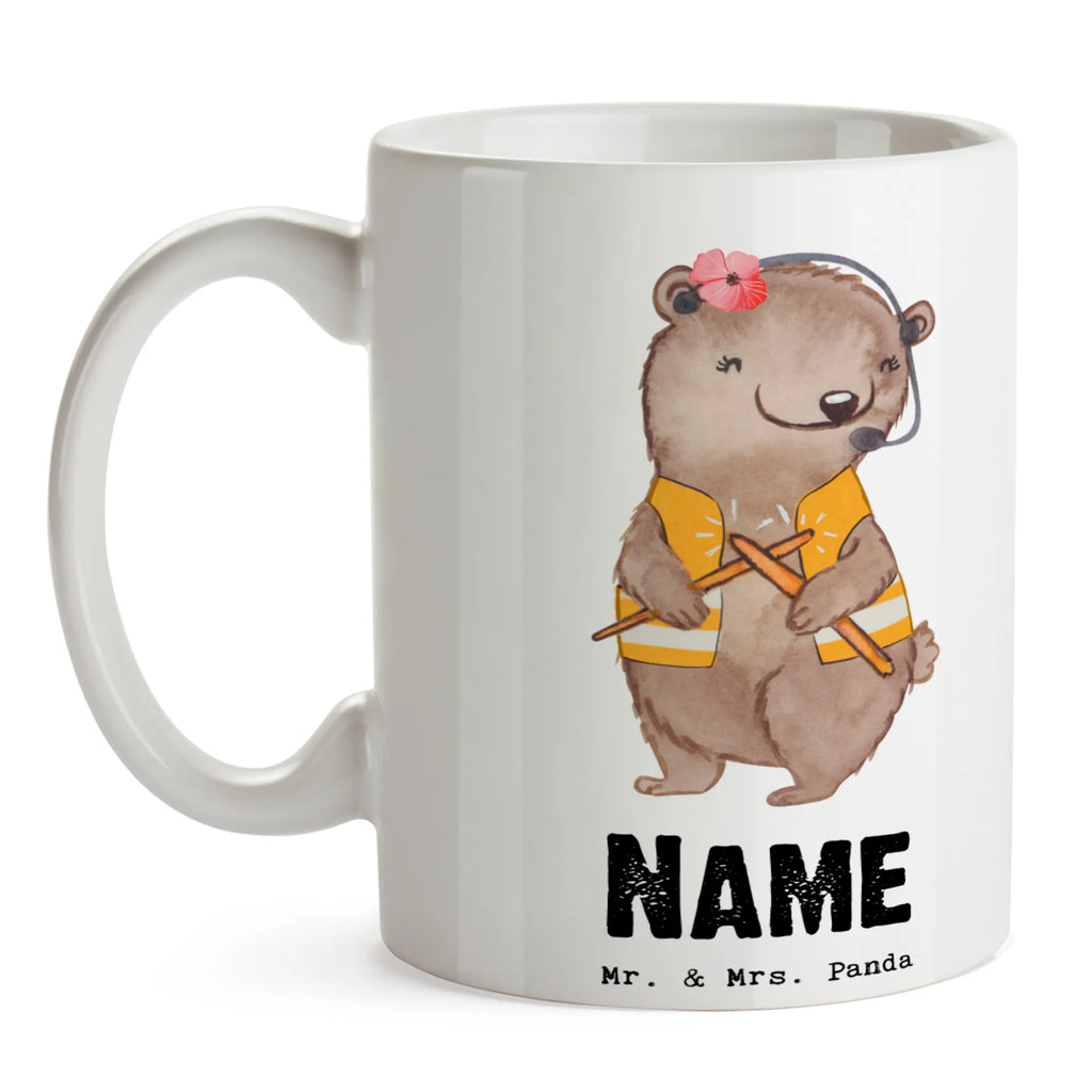 Personalisierte Tasse Flugbegleiterin mit Herz Personalisiert, Namenstasse, Tasse mit Namen, Tasse, Personalisierte Tasse, Namen, Wunschname, Drucken, Beruf, Ausbildung, Jubiläum, Abschied, Rente, Kollege, Kollegin, Geschenk, Schenken, Arbeitskollege, Mitarbeiter, Firma, Danke, Dankeschön, Flugstewardess, Stewardess, Flugbegleiterin, Flight-Attendant