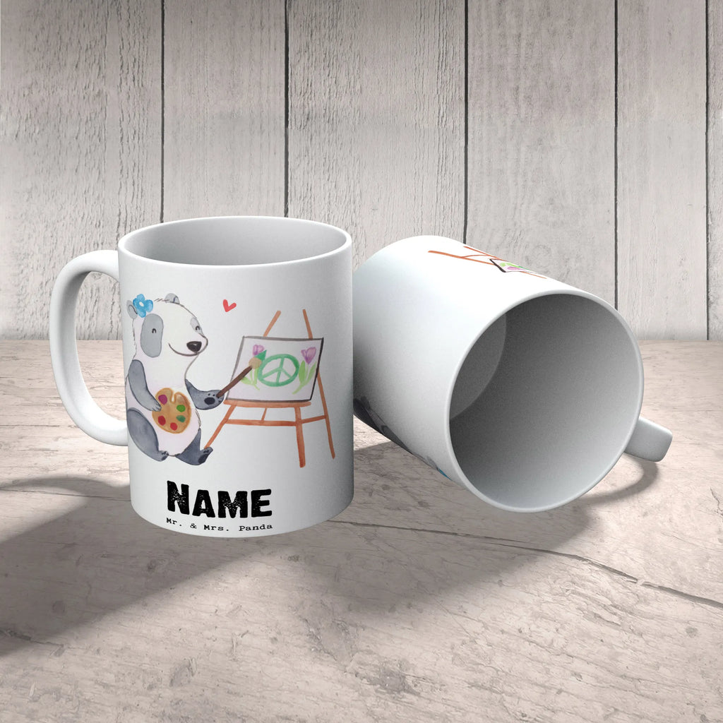 Personalisierte Tasse Gestalterinnen für visuelles Marketing mit Herz Wunschname, Tasse, Personalisiert, Personalisierte Tasse, Drucken, Namenstasse, Namen, Tasse mit Namen, Beruf, Ausbildung, Jubiläum, Abschied, Rente, Kollege, Kollegin, Geschenk, Schenken, Arbeitskollege, Mitarbeiter, Firma, Danke, Dankeschön