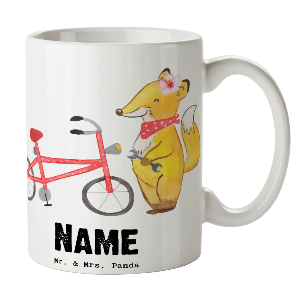 Personalisierte Tasse Zweirad Mechanikerin mit Herz Namen, Personalisierte Tasse, Tasse mit Namen, Namenstasse, Drucken, Wunschname, Tasse, Personalisiert, Beruf, Ausbildung, Jubiläum, Abschied, Rente, Kollege, Kollegin, Geschenk, Schenken, Arbeitskollege, Mitarbeiter, Firma, Danke, Dankeschön
