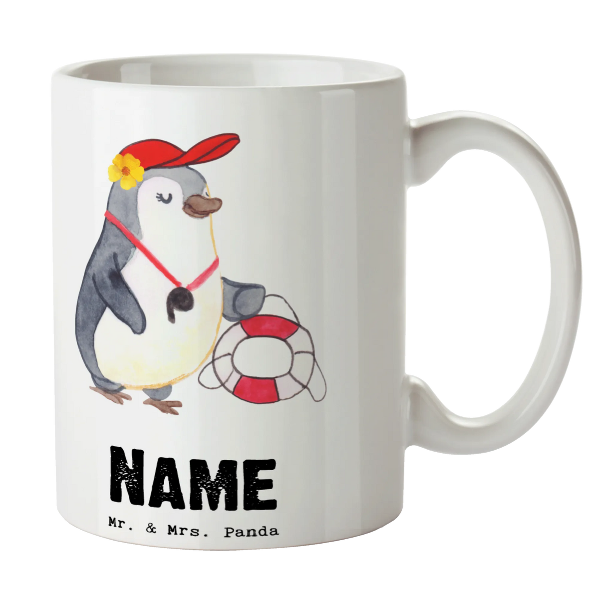 Personalised cup Lifeguard heart gift, sayings, gift idea, best, farewell gift, passing exam, anniversary, retirement, promotion, job start, profession