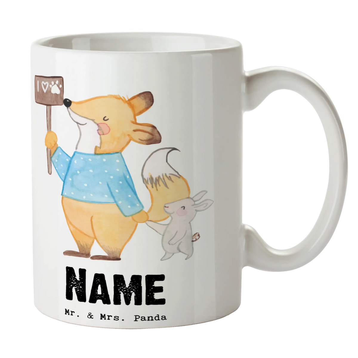 Personalised cup Animal Protector heart gift, gift idea, best, farewell gift, passing exam, anniversary, retirement, promotion, job start, sayings, funny, profession