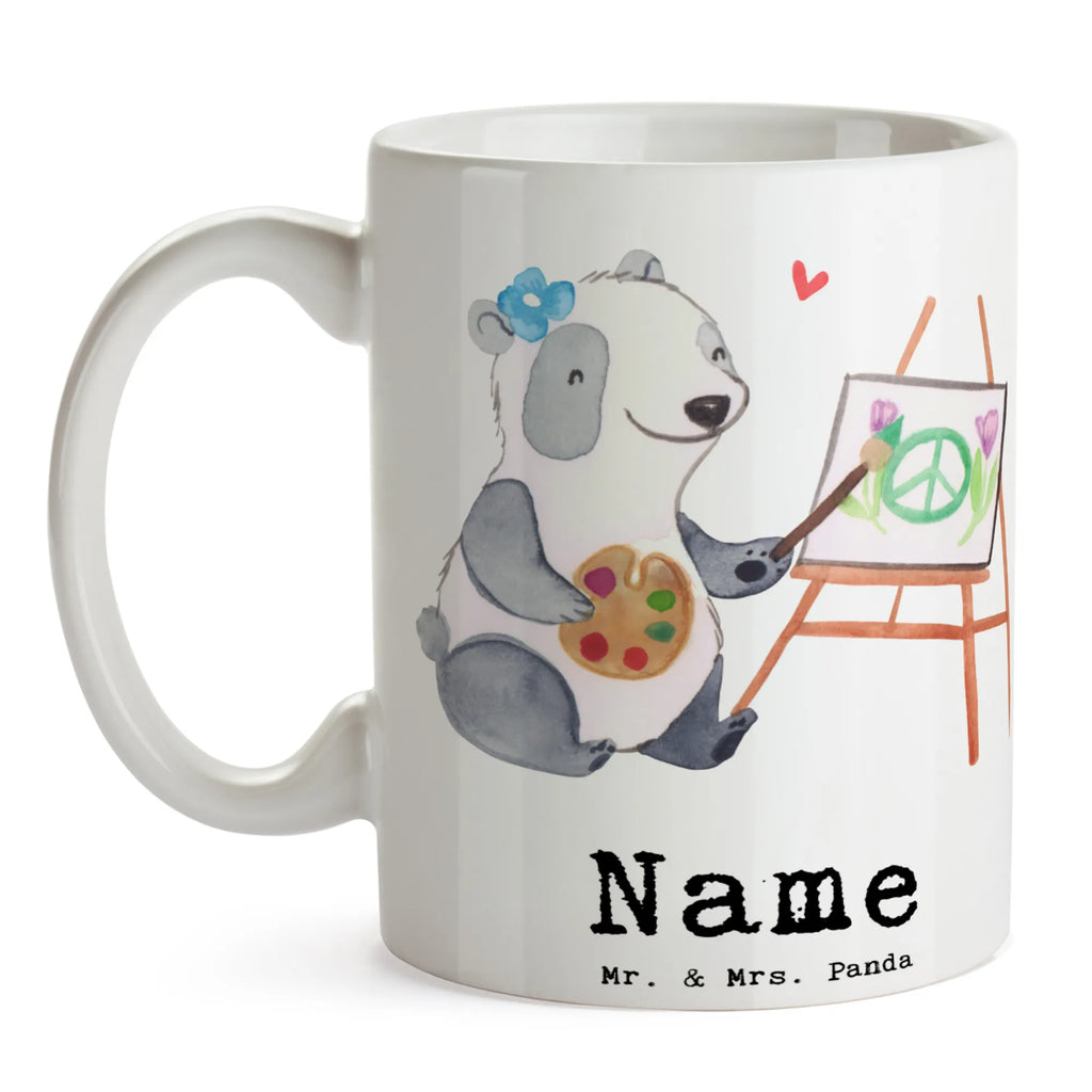 Personalisierte Tasse Kunstlehrerin mit Herz Tasse mit Namen, Drucken, Namen, Wunschname, Personalisiert, Personalisierte Tasse, Tasse, Namenstasse, Beruf, Ausbildung, Jubiläum, Abschied, Rente, Kollege, Kollegin, Geschenk, Schenken, Arbeitskollege, Mitarbeiter, Firma, Danke, Dankeschön, Kunstschule, Kunstunterricht, Kunstlehrerin