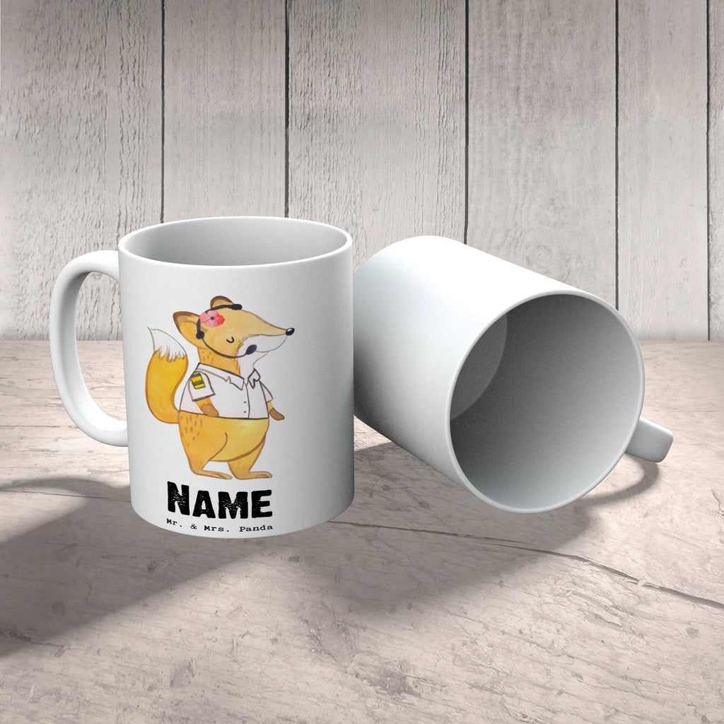 Personalisierte Tasse Pilotin mit Herz Wunschname, Tasse mit Namen, Drucken, Personalisiert, Namenstasse, Tasse, Namen, Personalisierte Tasse, Beruf, Ausbildung, Jubiläum, Abschied, Rente, Kollege, Kollegin, Geschenk, Schenken, Arbeitskollege, Mitarbeiter, Firma, Danke, Dankeschön, Flugkapitänin, Cockpit, Flugzeug, Pilotin