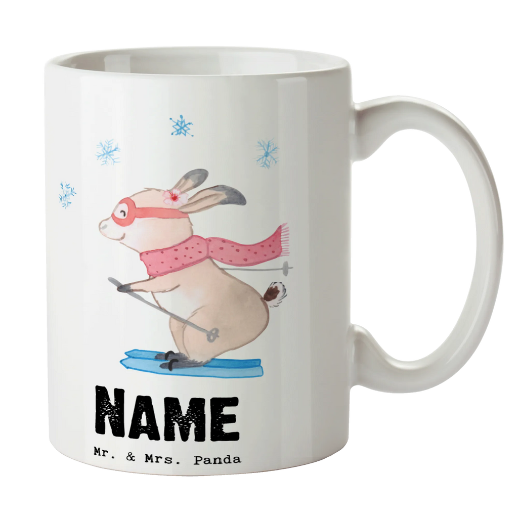 Spersonalizowany kubek Instruktorka narciarska serce Zawód, Wykształcenie, Jubileusz, Pożegnanie, Emerytura, Kolega, Koleżanka, Prezent, Dawać, Pracownik, Współpracownik, Firma, Dziękuję, Dziękuję bardzo