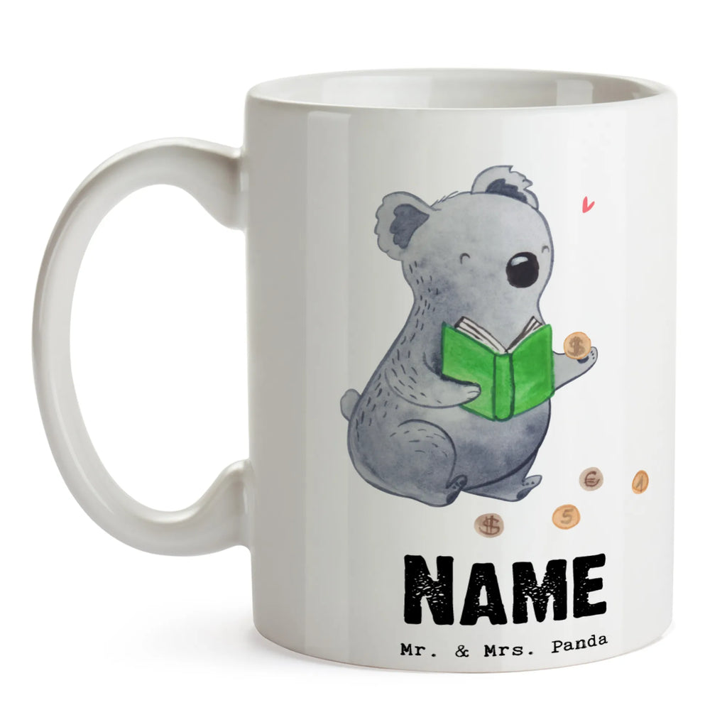 Personalised cup Koala bear collect coins Gift, sport, hobby, giving, thank you, award, profit, athlete, numismatics, Collecting coins, coins from all over the world