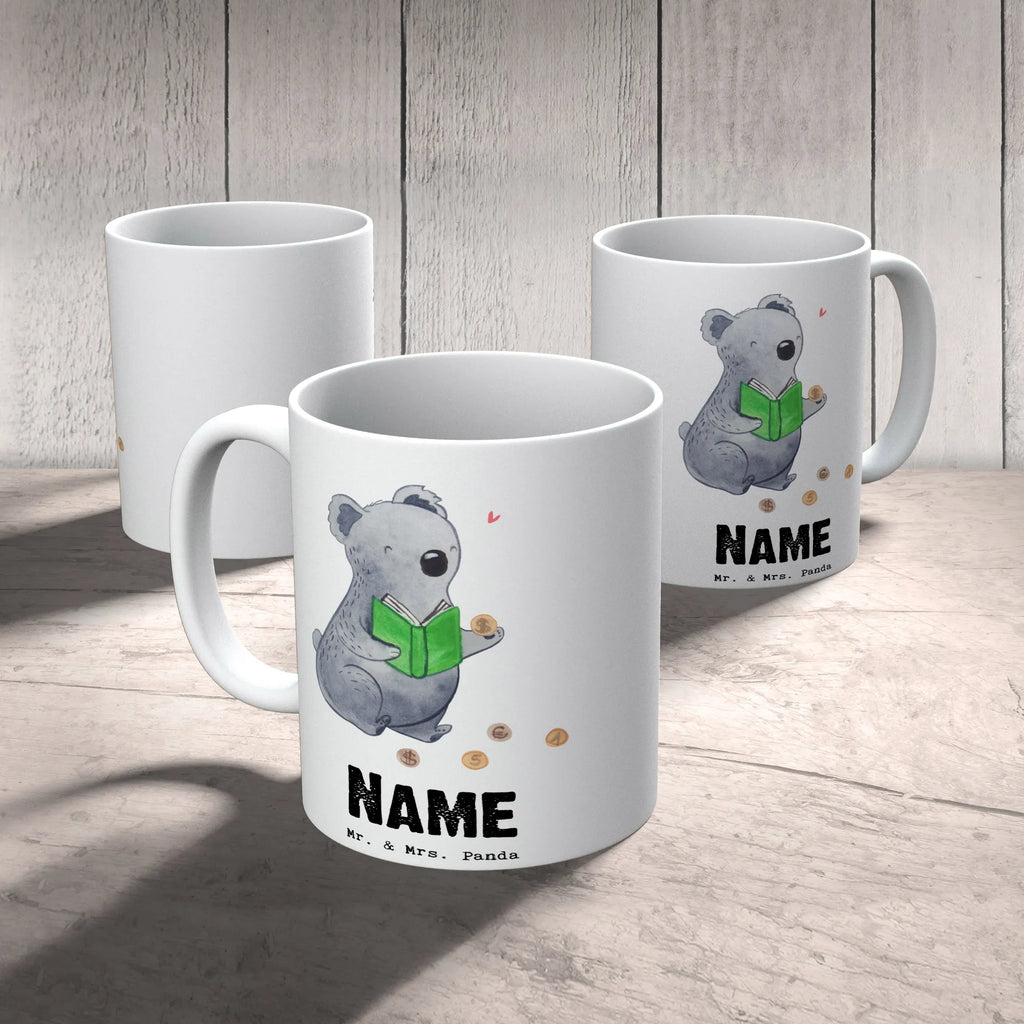 Personalised cup Koala bear collect coins Gift, sport, hobby, giving, thank you, award, profit, athlete, numismatics, Collecting coins, coins from all over the world