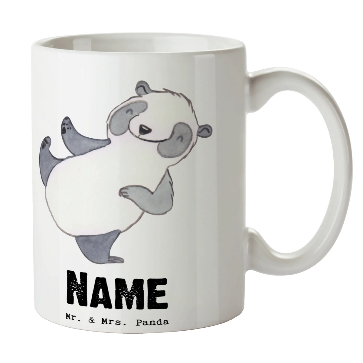 Personalised cup panda martial arts Gift, sport, hobby, giving, thank you, award, profit, athlete, self defense, Martial arts, martial arts
