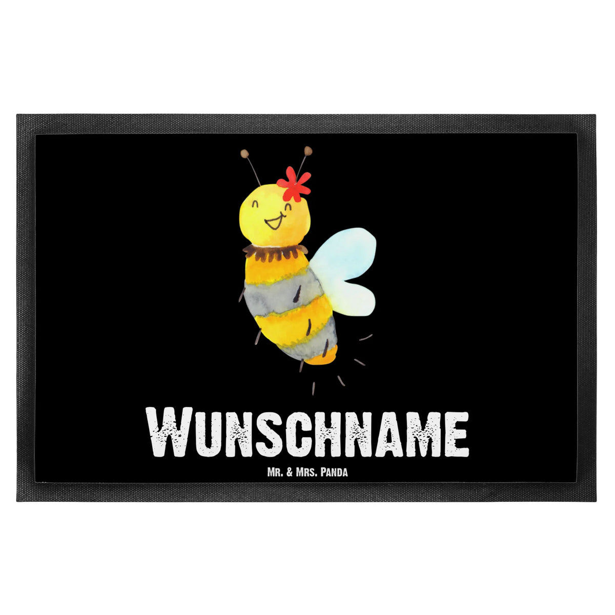 Personalized doormat bee flower Bee, wasp, bumblebee