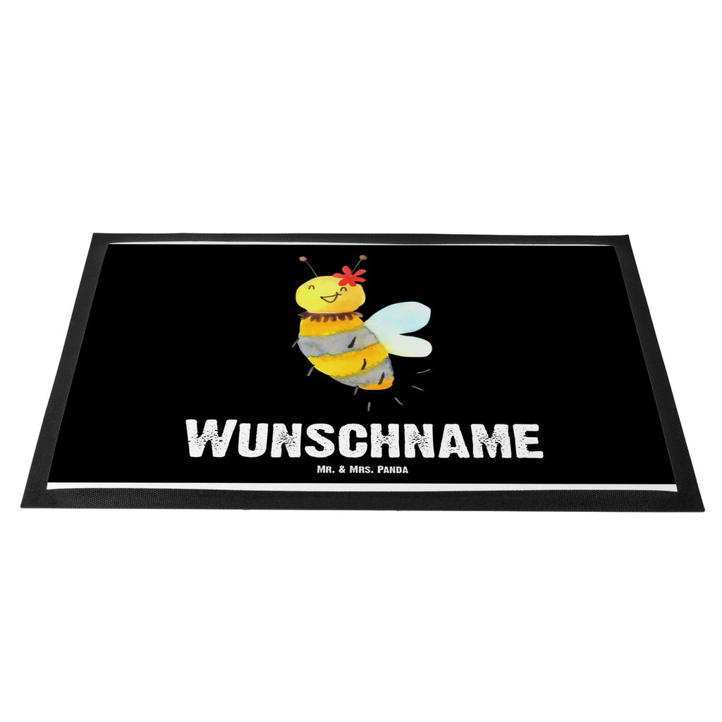 Personalized doormat bee flower Bee, wasp, bumblebee