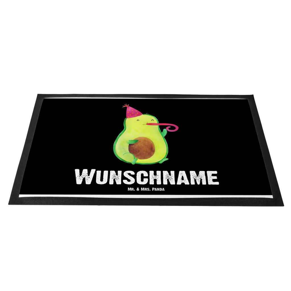 Personalisierte Fußmatte Avocado Partyhupe Fußmatte mit Namen, Personalisierte Fußmatte, Haustürmatte Personalisiert, Namensfussmatte, Wunschnamen, Türvorleger mit Namen, Bedrucken, Personalisierung, Türvorleger Personalisiert, Fußmatte Bedrucken, Personalisiert, Avocado, Veggie, Vegan, Gesund, Geburtstag, Feierlichkeit, Party, Tröte, Feier, Fete, Gute Laune
