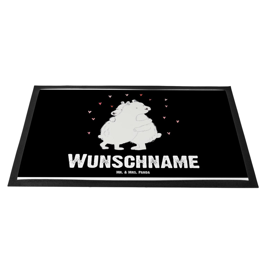 Personalized doormat Icebear Embrace small animals, cute, funny, cute animal motives, hand drawn, small world, funny sayings, good mood, happy, gifts, gift ideas, special gifts, animal lover, card