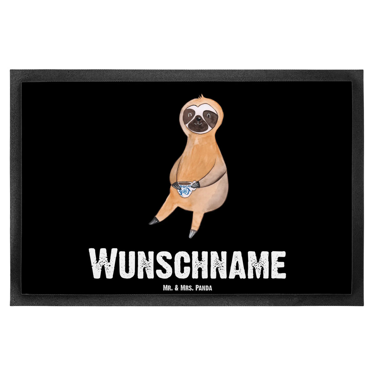 Personalized doormat sloth Coffee Sloth, sloth, trend animal, favourite animal, lazy, connoisseur, first coffee, coffee, coffee cup, morning grumbler, early riser