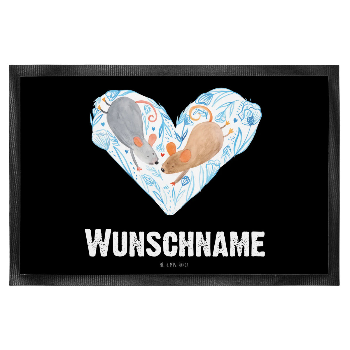 Personalized doormat Mice heart Love, Loving, Two, Together, Marriage, Engagement, Proposal of marriage, Love gift, gift for her, gift for him, anniversary gift, favourite person, love gift, gift for two, mouse, engagement, anniversary, love, mice, love message, wedding, proof of love, togetherness