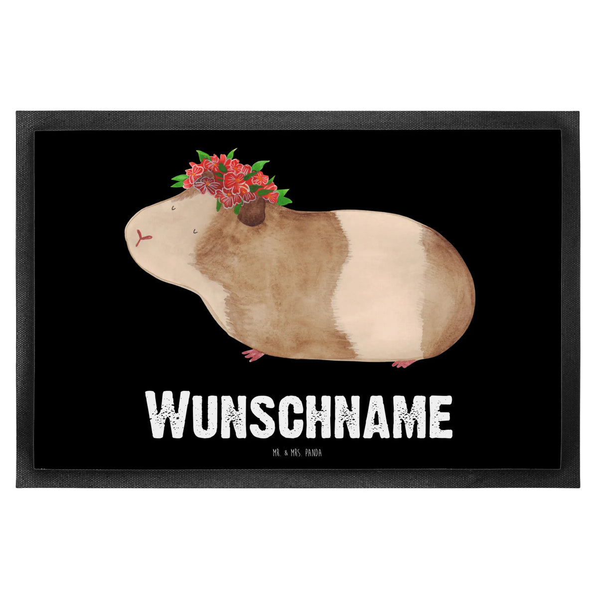 Personalized doormat Guinea pig wisdom small animals, cute, funny, cute animal motives, hand drawn, small world, funny sayings, good mood, happy, gifts, gift ideas, special gifts, animal lover, card, Meeries, flower child, motivation, wisdom, wonder, wonderland, guinea pig, saying, meerie, reality